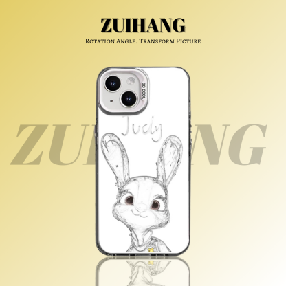 可愛卡通彩銀線條漸變防摔手機殼-ZUIHANG SHOP