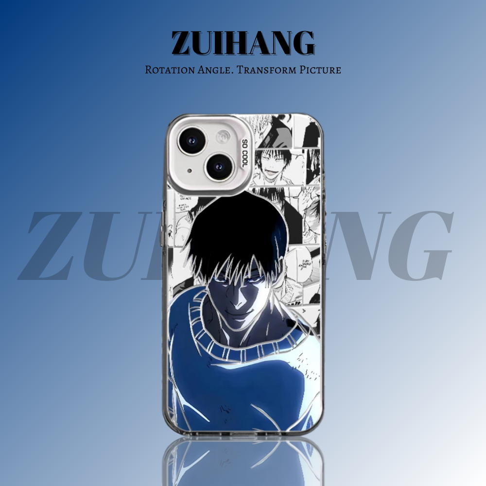 咒術迴戰彩銀線條漸變防摔手機殼-ZUIHANG SHOP