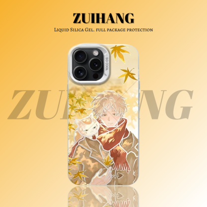 夏目友人帳彩銀線條漸變防摔手機殼-ZUIHANG SHOP