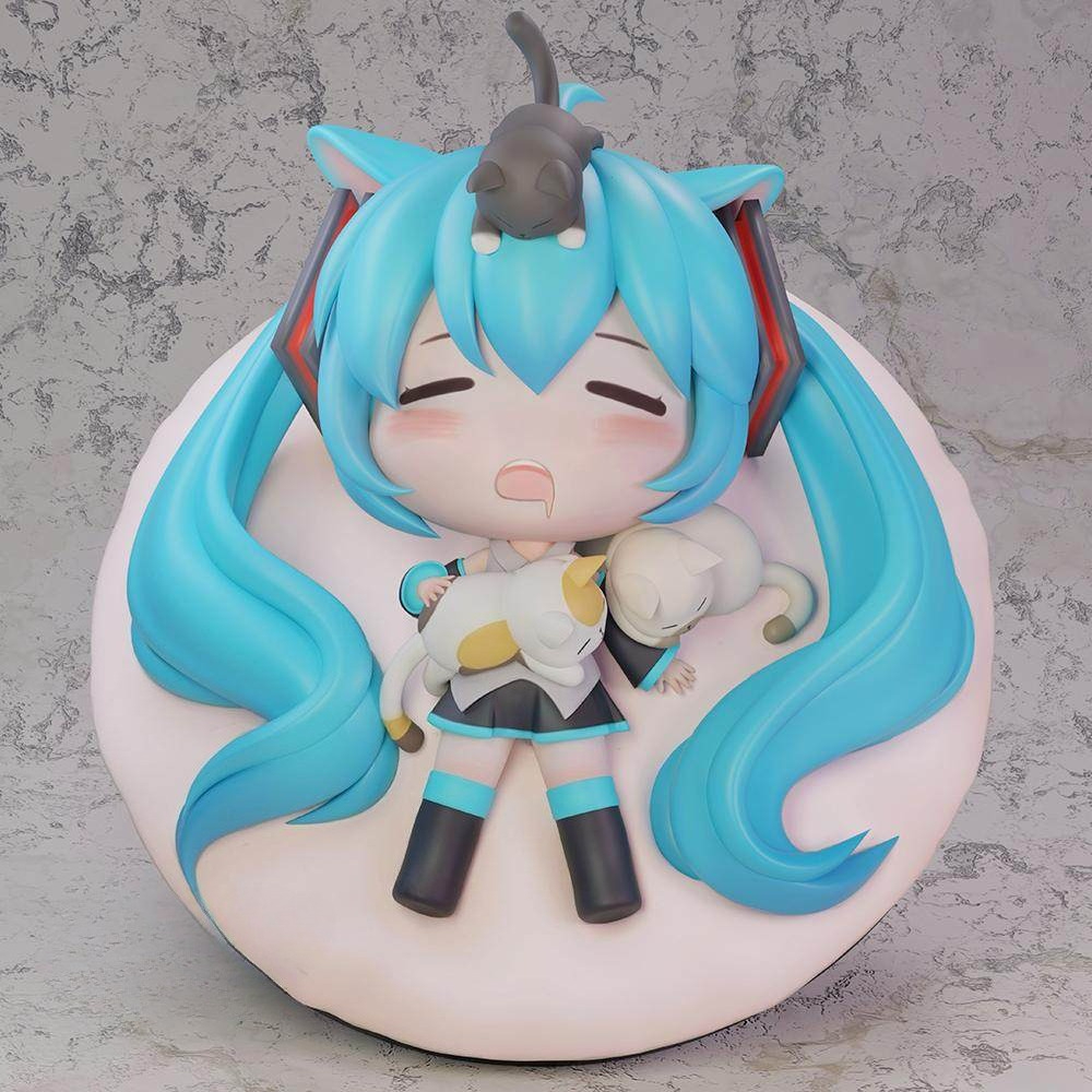 潮社工作室 貓音 初音 Q版雕像