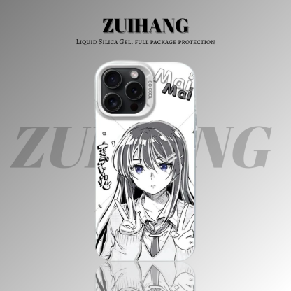 櫻島麻衣彩銀線條漸變防摔手機殼-ZUIHANG SHOP