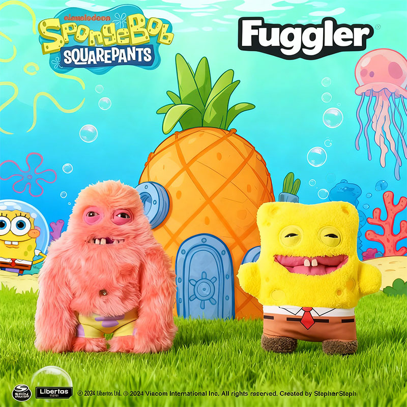 海綿寶寶 Fuggler正版聯名玩偶｜放克牙寶醜萌搞怪公仔