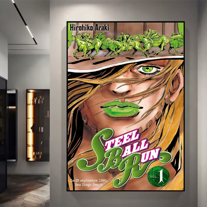 JOJO 飆馬野郎海報掛畫｜Steel Ball Run 動漫裝飾畫・收藏壁飾
