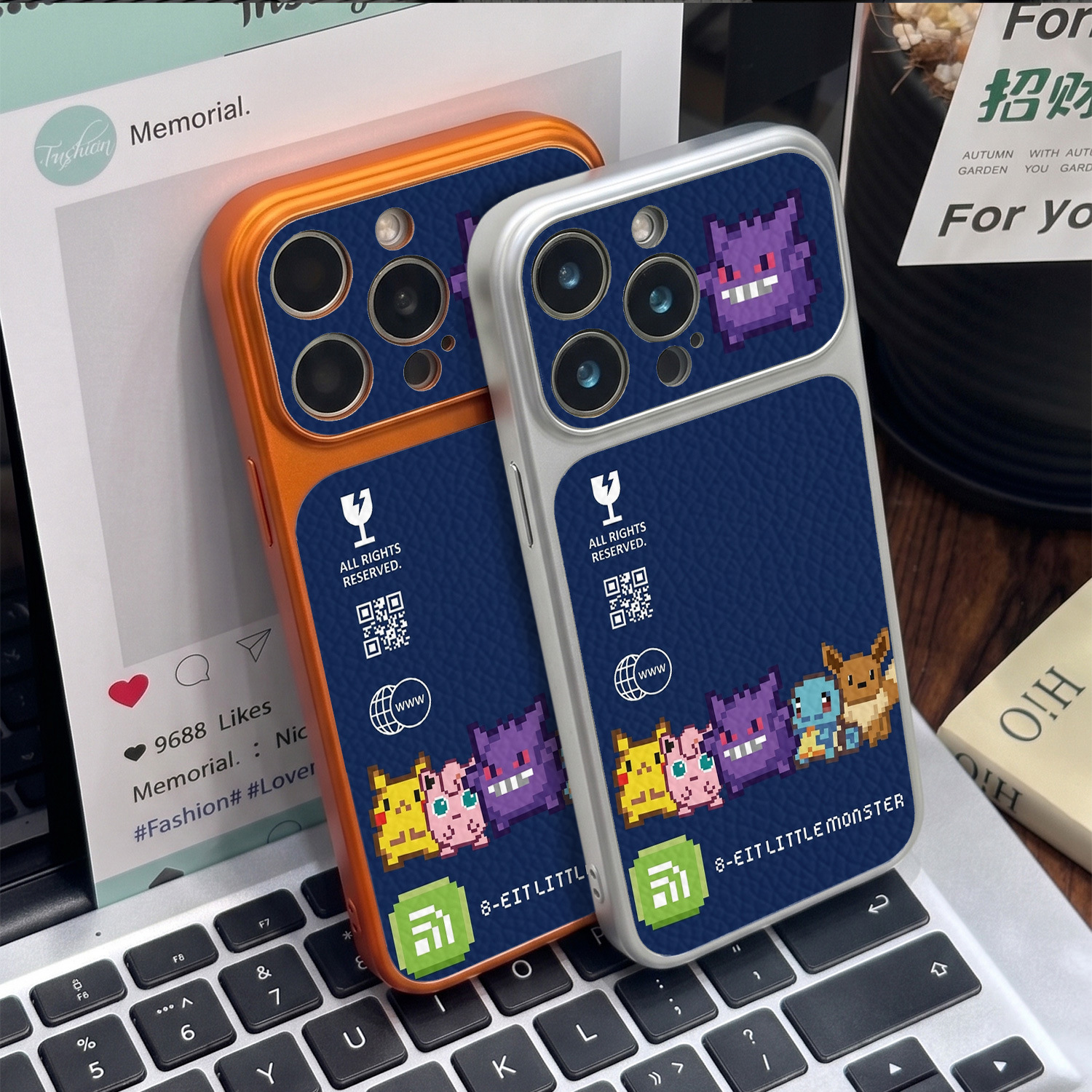 寶可夢像素高端皮紋手機殼｜MagSafe 磁吸保護套