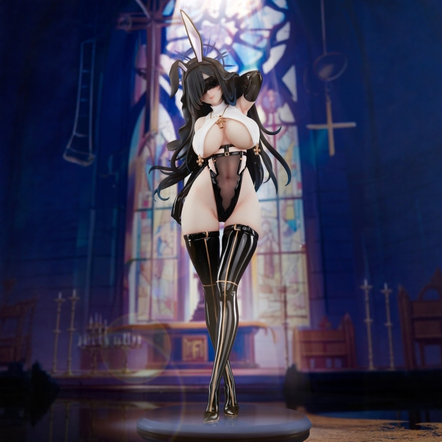 BearPanda 兔子窩系列 黑修女 追視眼 溫感漆 1/4