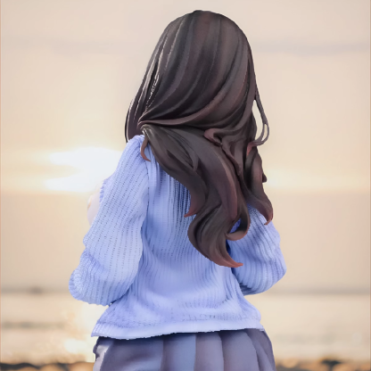 Hapitopi& hitomio 拾六原畫 浴室妹妹 追視眼 溫感漆1/6雕像