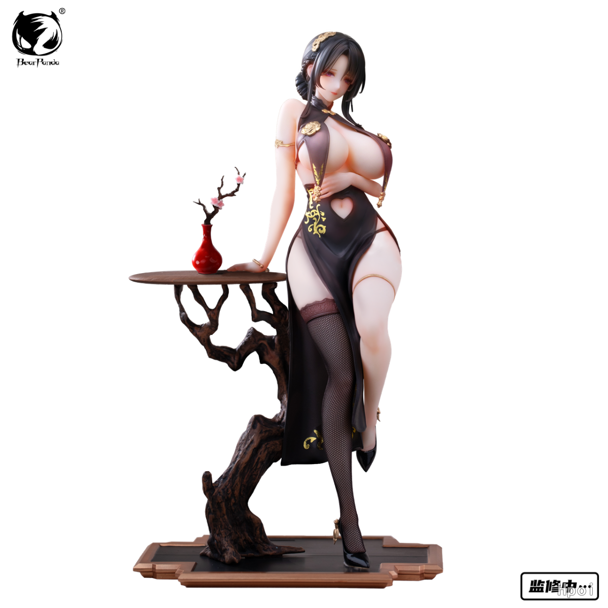 BearPanda 有鳳來儀 溫感漆 旗袍 追視眼 1/6 雕像