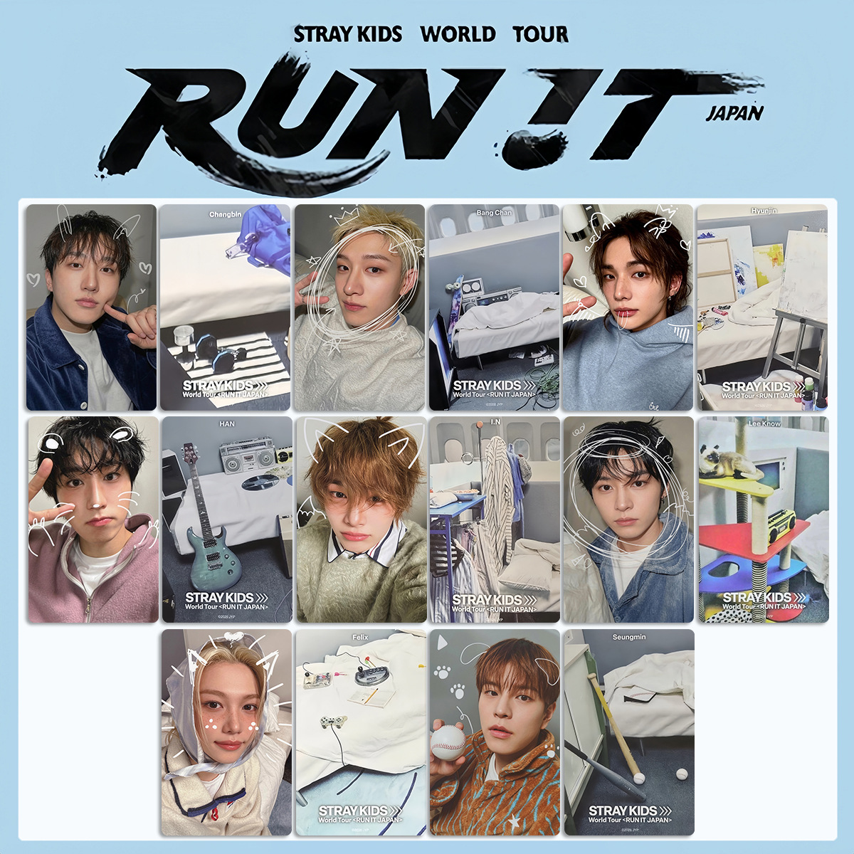 Stray Kids World Tour「RUN IT」日本限定小卡｜滿額特典收藏卡