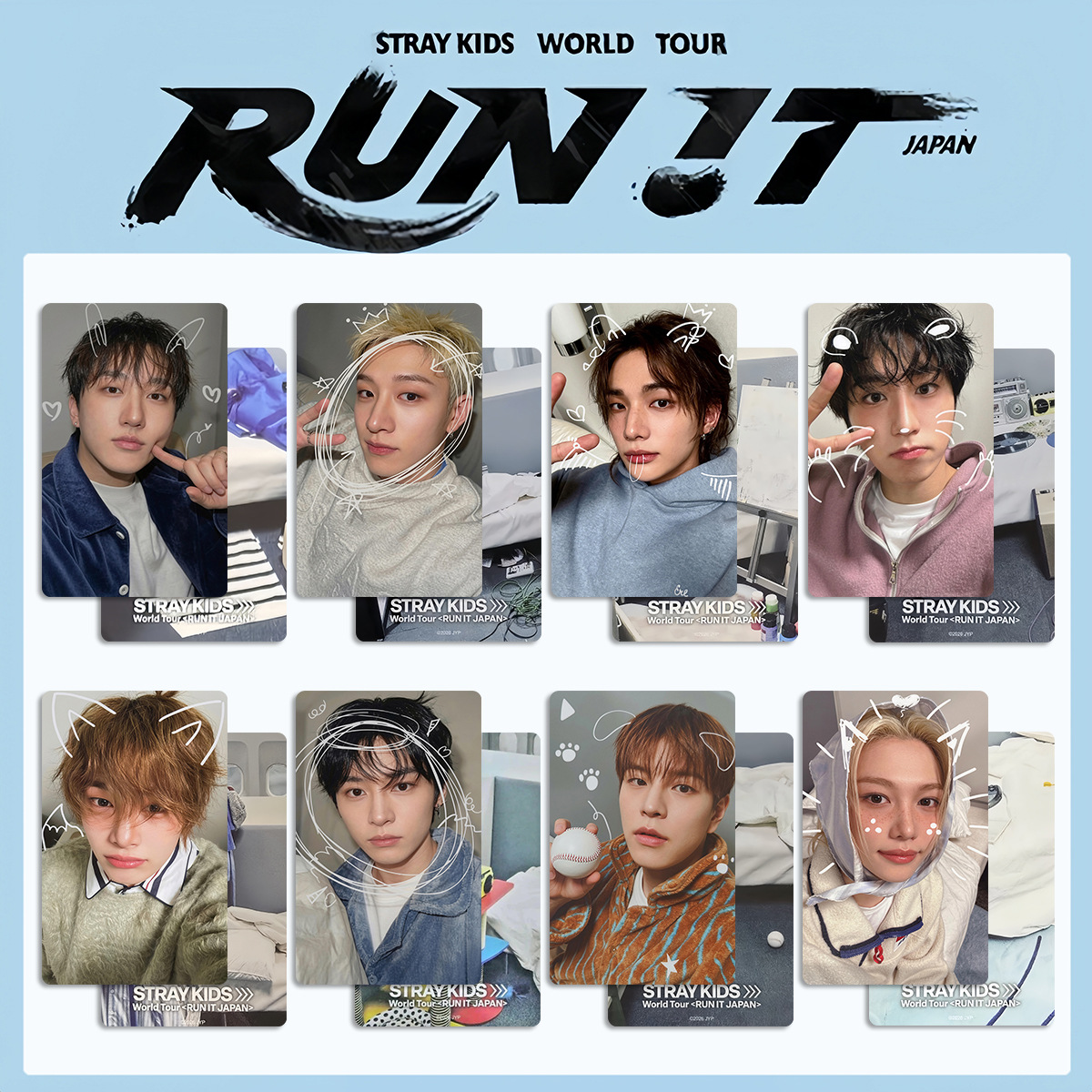 Stray Kids World Tour「RUN IT」日本限定小卡｜滿額特典收藏卡