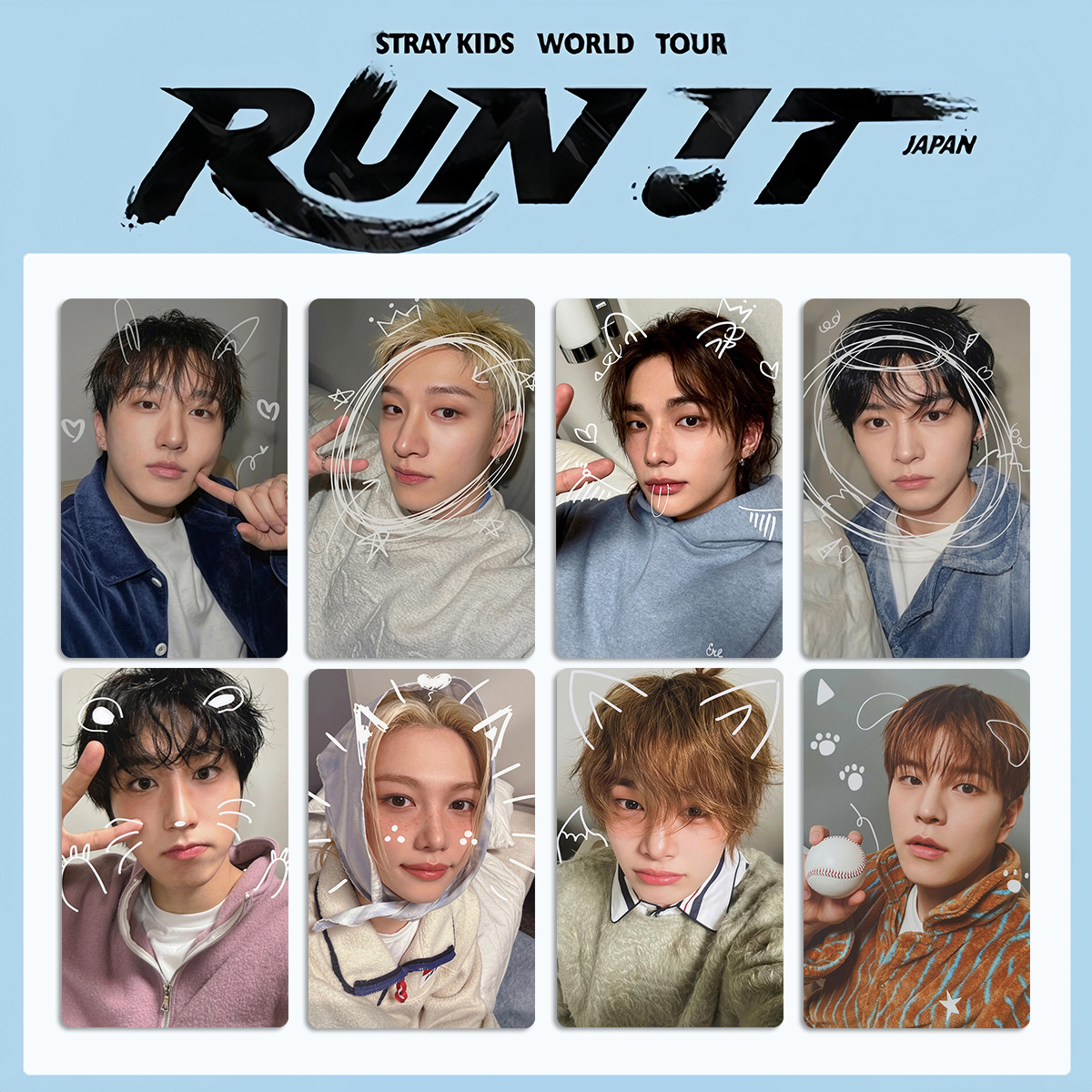 Stray Kids World Tour「RUN IT」日本限定小卡｜滿額特典收藏卡