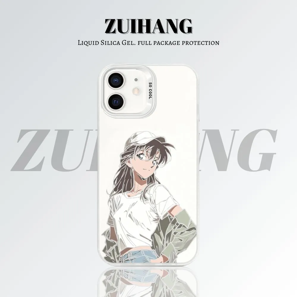 名偵探柯南彩銀線條漸變防摔手機殼-ZUIHANG SHOP