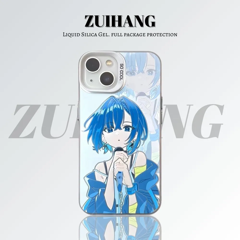 孤獨搖滾彩銀線條漸變防摔手機殼-ZUIHANG SHOP