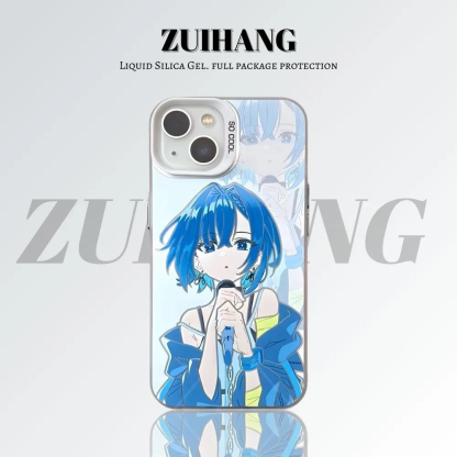 孤獨搖滾彩銀線條漸變防摔手機殼-ZUIHANG SHOP