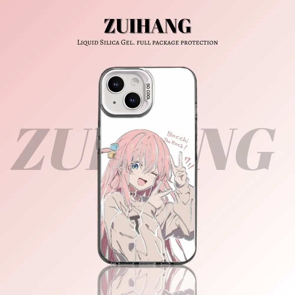 孤獨搖滾彩銀線條漸變防摔手機殼-ZUIHANG SHOP