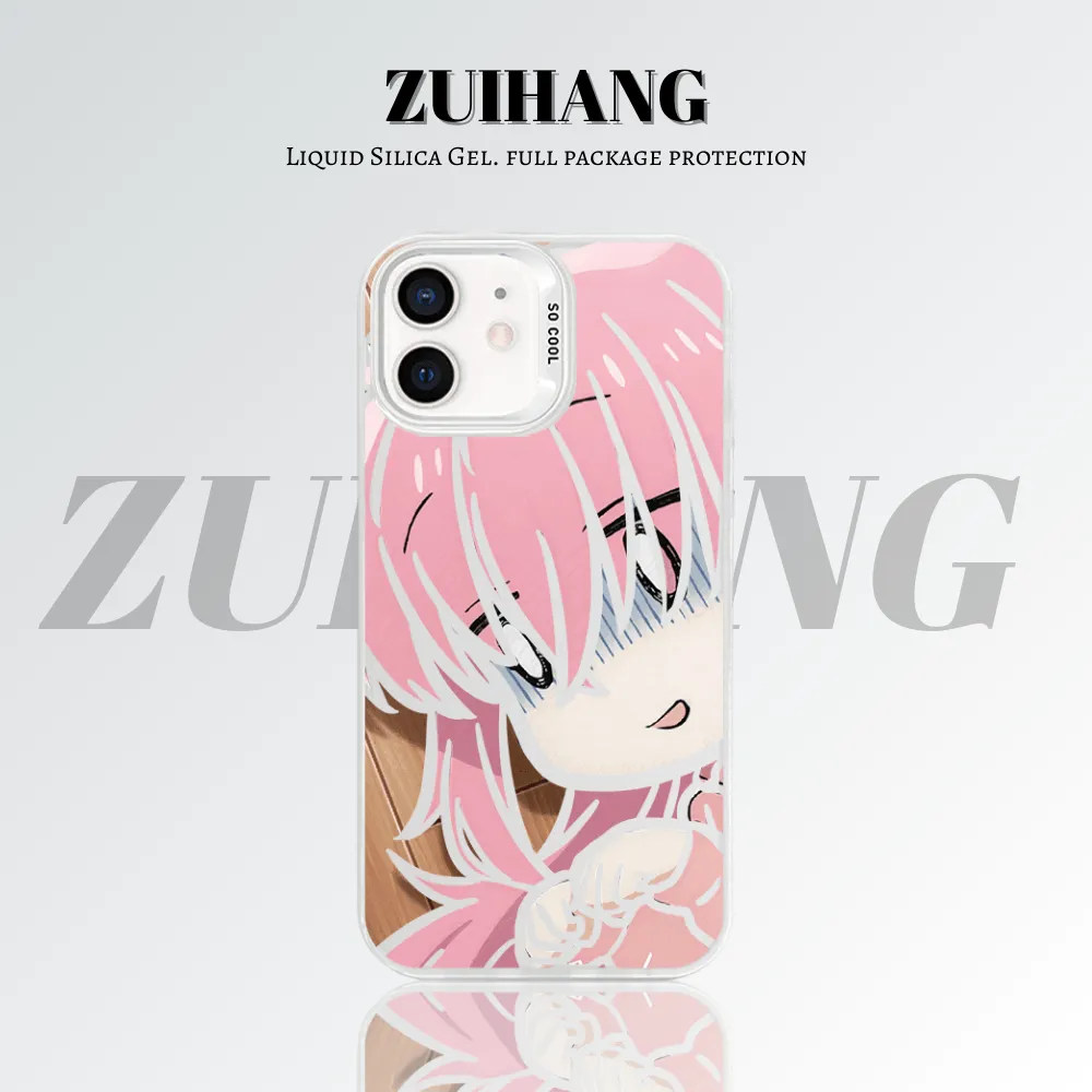 孤獨搖滾彩銀線條漸變防摔手機殼-ZUIHANG SHOP
