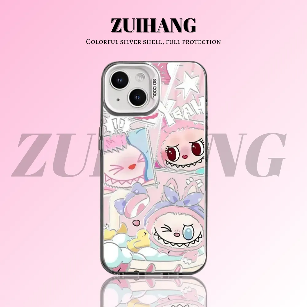 labubu 彩銀線條漸變防摔手機殼-ZUIHANG SHOP
