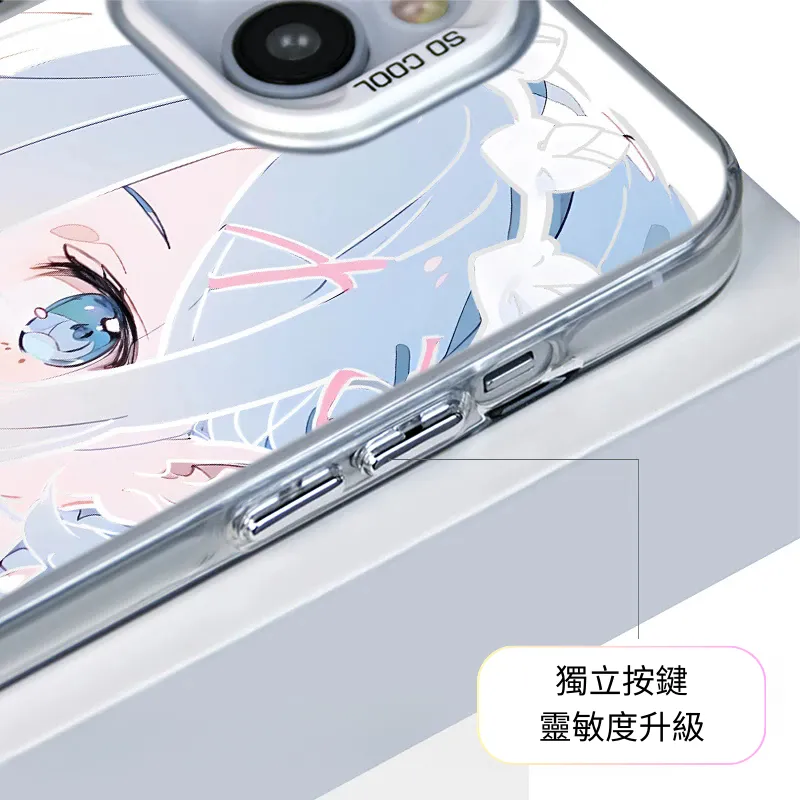 Re:Zero 彩銀線條漸變防摔手機殼-ZUIHANG SHOP