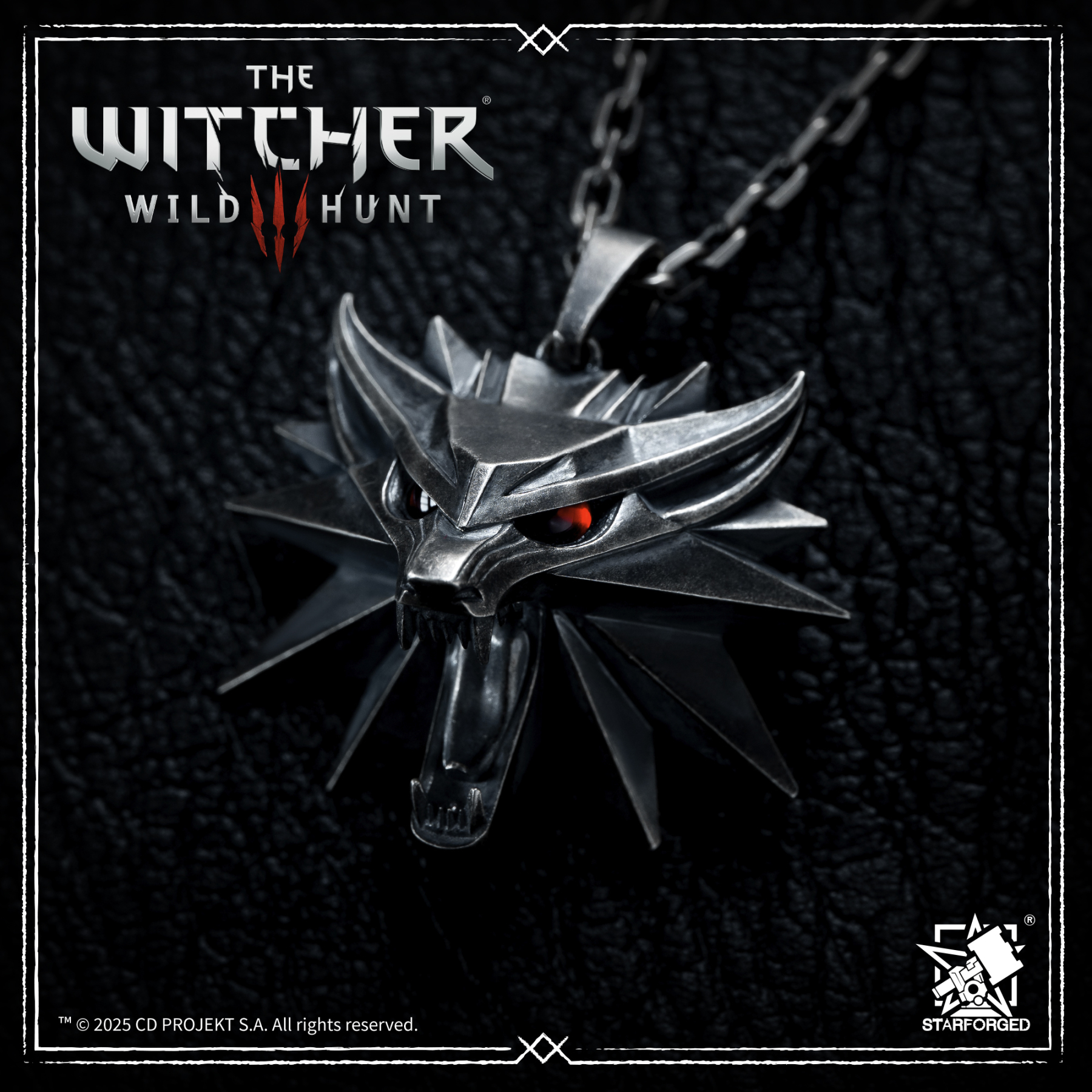 星辰鑄造 巫師III 遊戲週邊 狼學派勳章吊墜