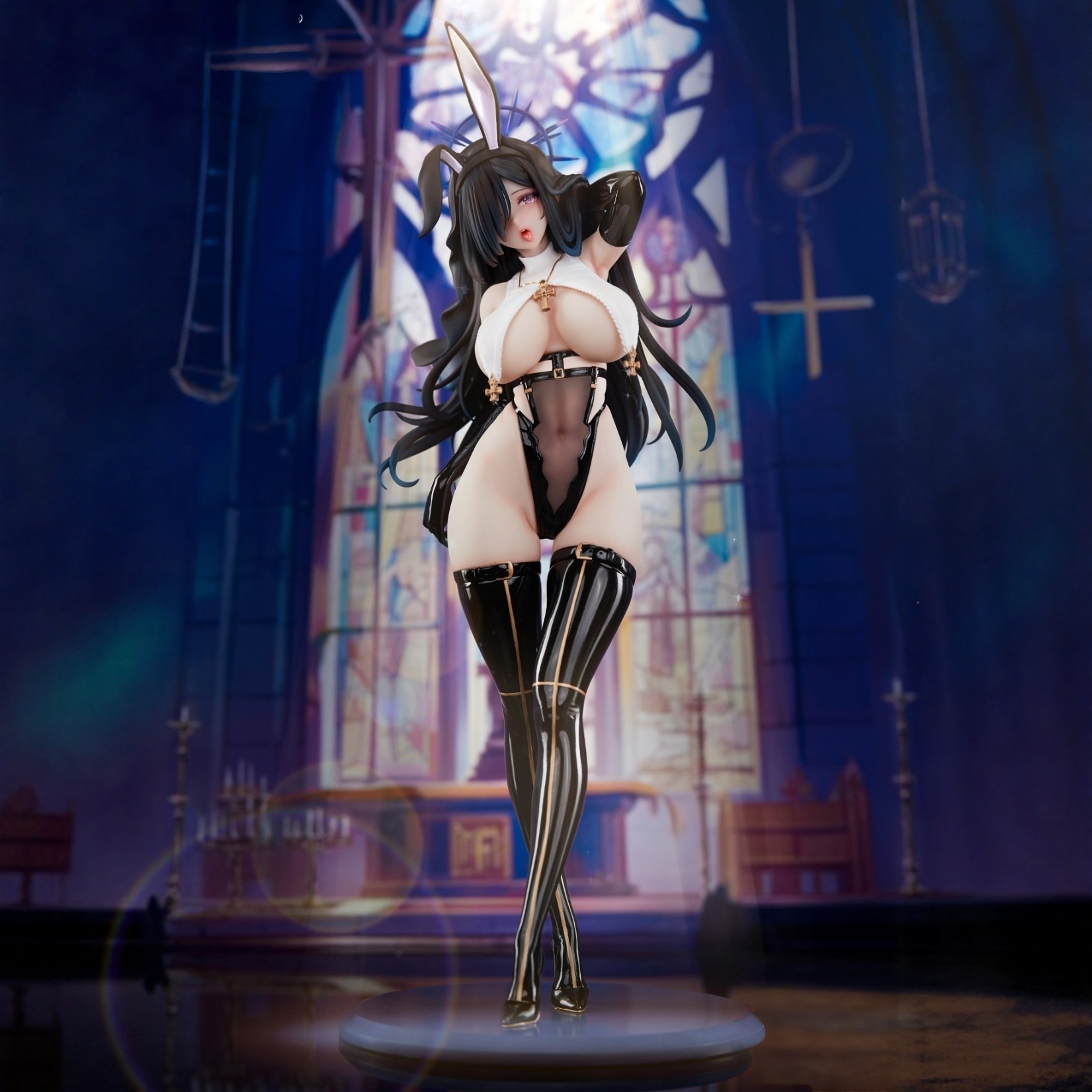 BearPanda 兔子窩系列 黑修女 追視眼 溫感漆 1/4