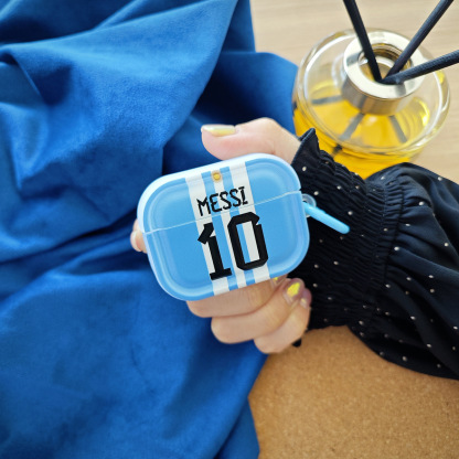 潮流梅西球衣 Airpods耳機保護殼