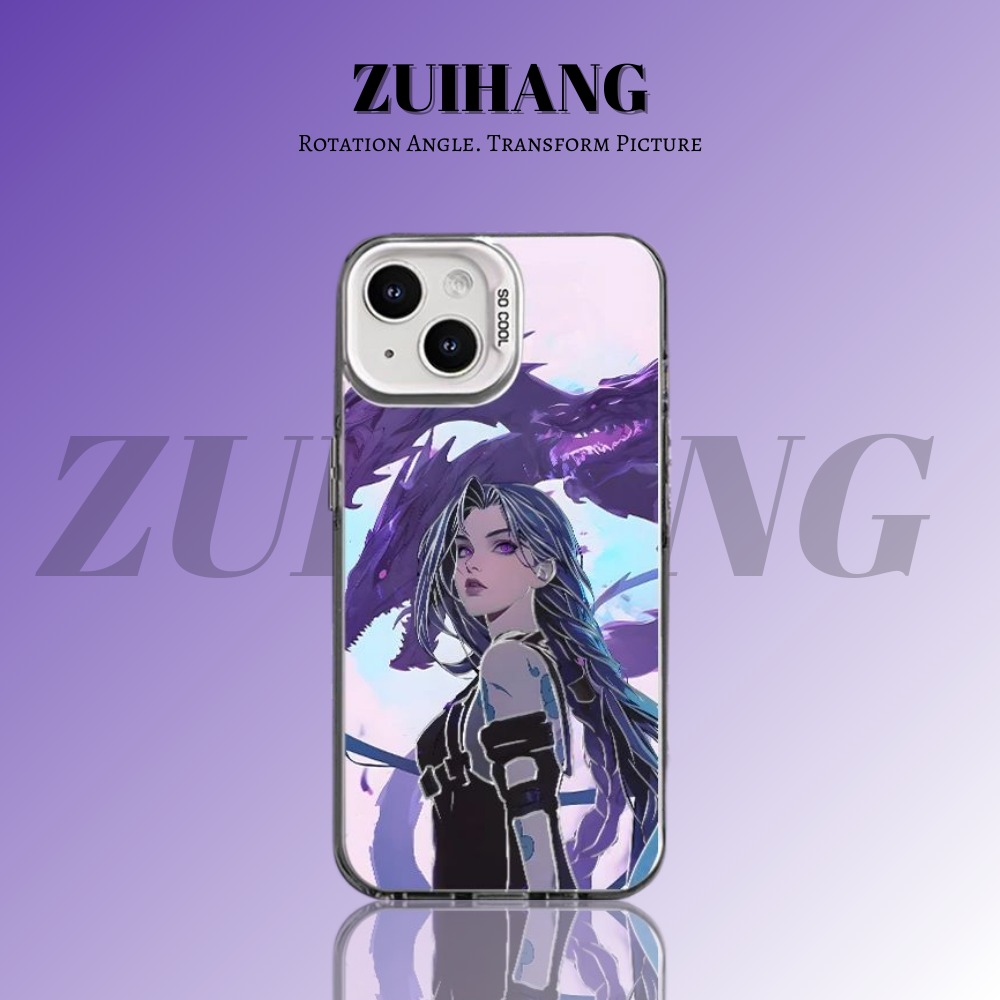 英雄聯盟：奧術彩銀線條漸變防摔手機殼-ZUIHANG SHOP