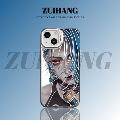 英雄聯盟：奧術彩銀線條漸變防摔手機殼-ZUIHANG SHOP