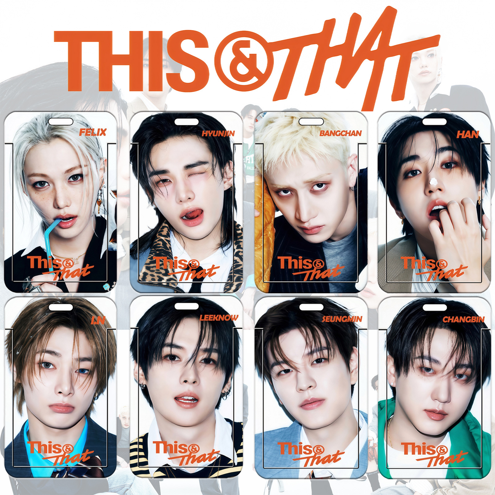 Stray Kids《This & That》掛繩卡套｜K-POP 粉絲證件套・隨身卡片收納