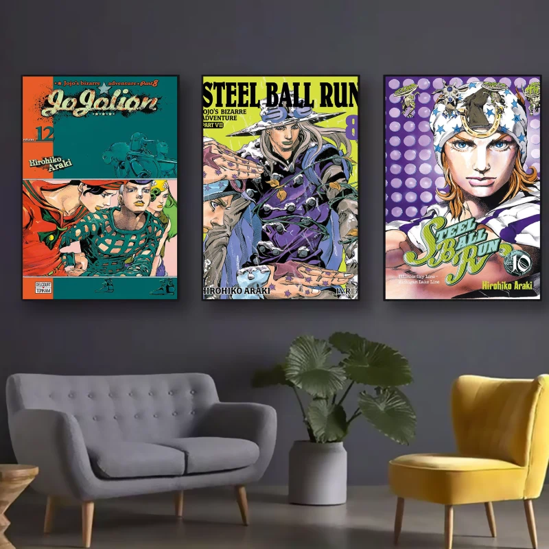 JOJO 飆馬野郎海報掛畫｜Steel Ball Run 動漫裝飾畫・收藏壁飾
