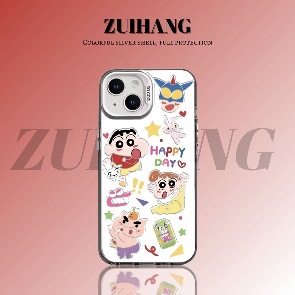 蠟筆小新彩銀防摔手機殼-ZUIHANG SHOP