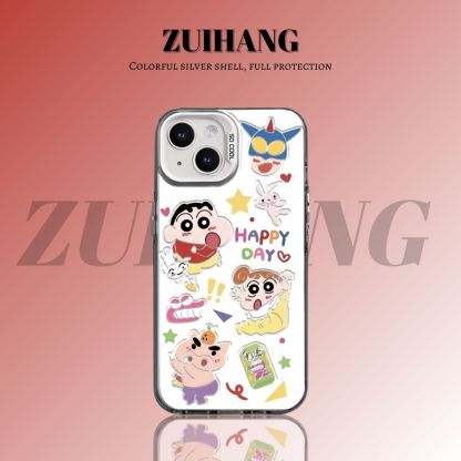 蠟筆小新彩銀防摔手機殼-ZUIHANG SHOP