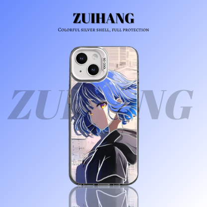 孤獨搖滾彩銀線條漸變防摔手機殼-ZUIHANG SHOP