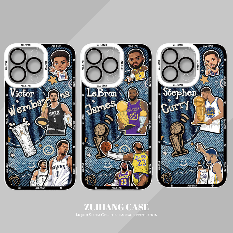 NBA球星天使眼透明防摔軟殼