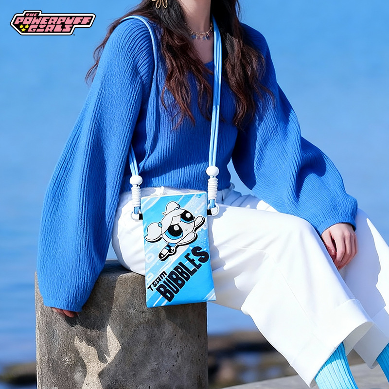 飛天小女警多巴胺包 花花泡泡毛毛斜挎包