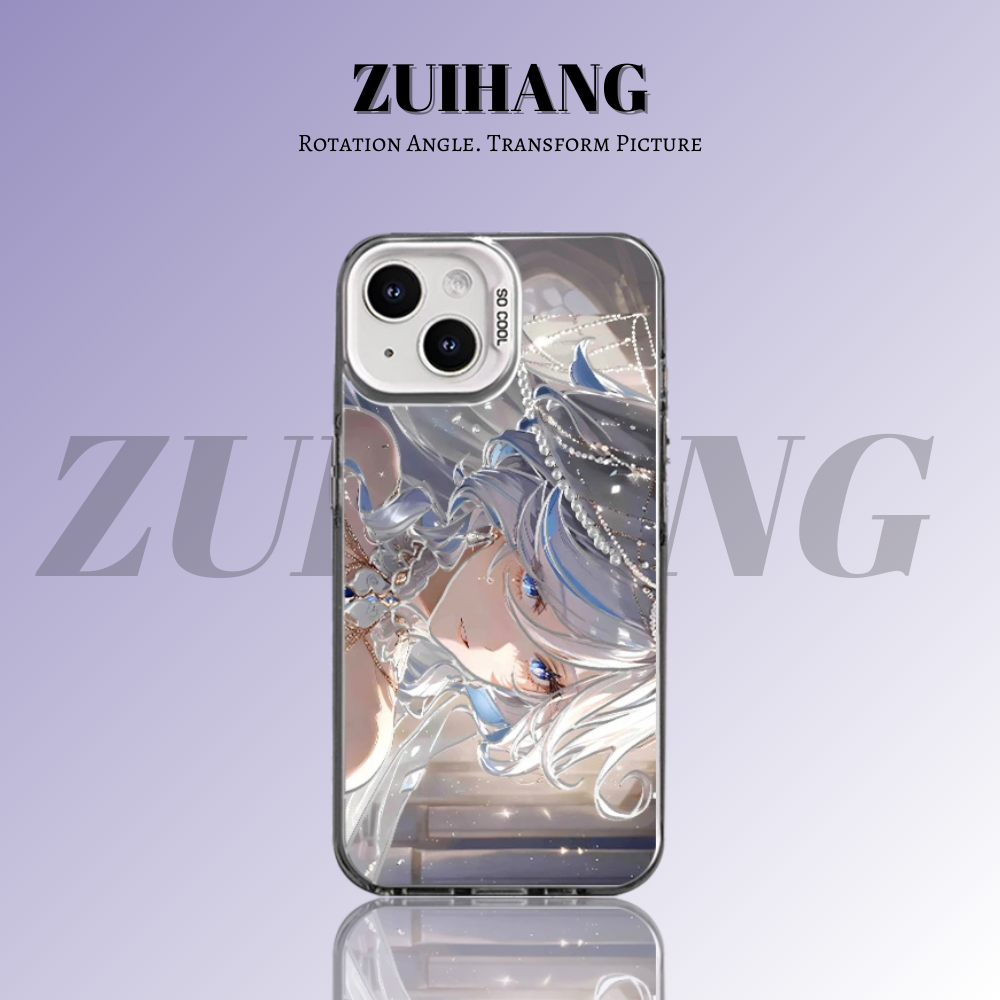 原神彩銀線條漸變防摔手機殼-ZUIHANG SHOP