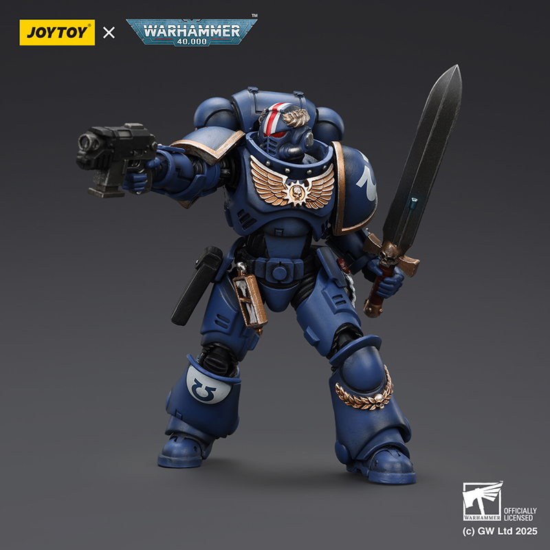 JOYTOY 戰錘40K 1:18極限戰士 原鑄副官阿加蘭斯 老兵軍士卡斯特