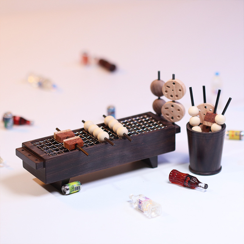 深夜食堂精油擴香器 香薰香氛桌上檀木擺飾