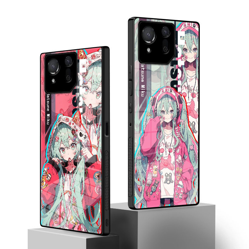 ROG初音未來鋼化玻璃手機殼
