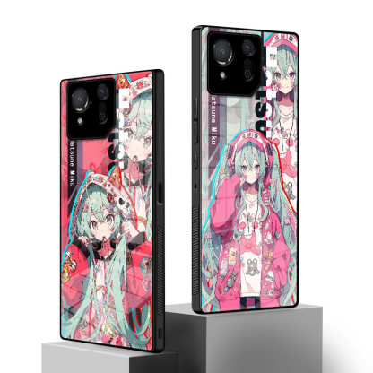 ROG初音未來鋼化玻璃手機殼