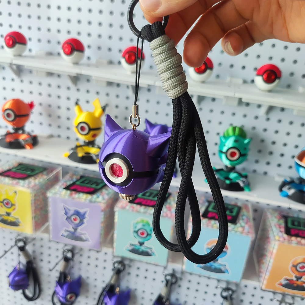 耿鬼精靈球寶可夢發光掛件