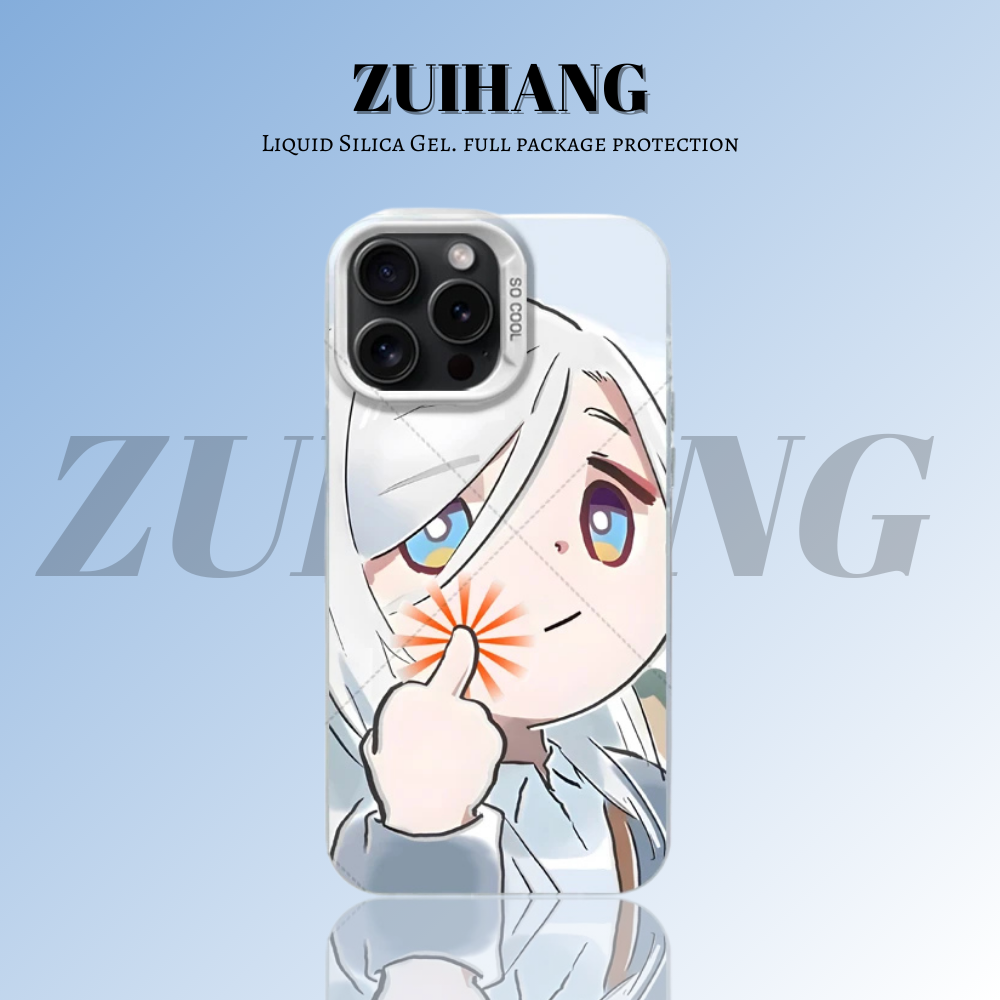 原神彩銀線條漸變防摔手機殼-ZUIHANG SHOP
