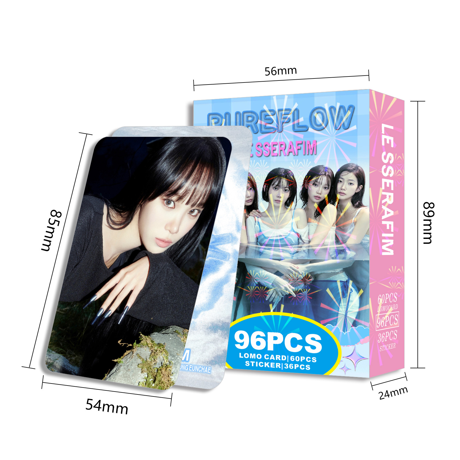 LE SSERAFIM 專輯 PUREFLOW 收藏紀念 LOMO小卡