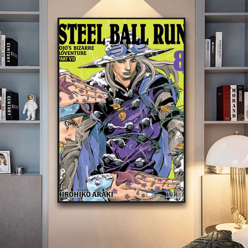 JOJO 飆馬野郎海報掛畫｜Steel Ball Run 動漫裝飾畫・收藏壁飾