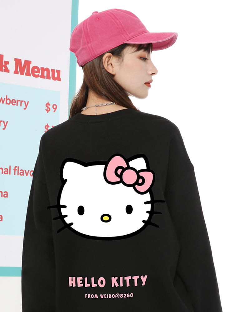 HelloKitty 秋冬新款 親子情侶裝圓領長袖