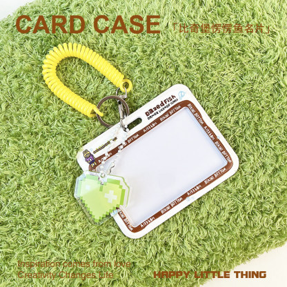 原創可愛比奇堡愣愣魚 動漫鑰匙圈悠游卡套