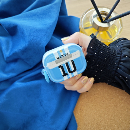 潮流梅西球衣 Airpods耳機保護殼