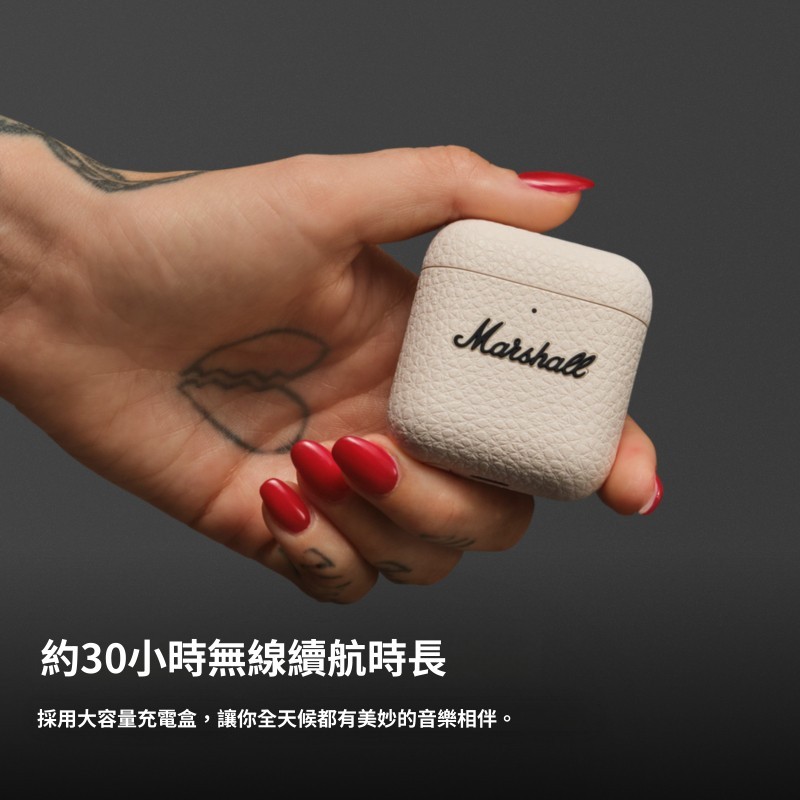 MARSHALL MINOR IV 馬歇爾半入耳式藍牙耳機 - TWS 無線超長續航大電量