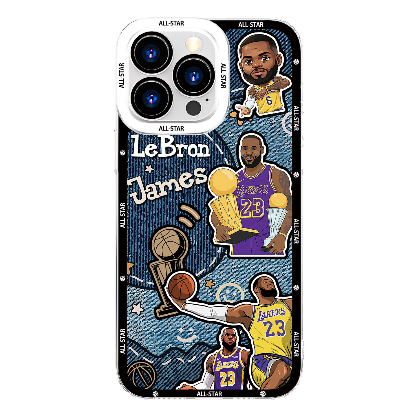 NBA球星天使眼透明防摔軟殼