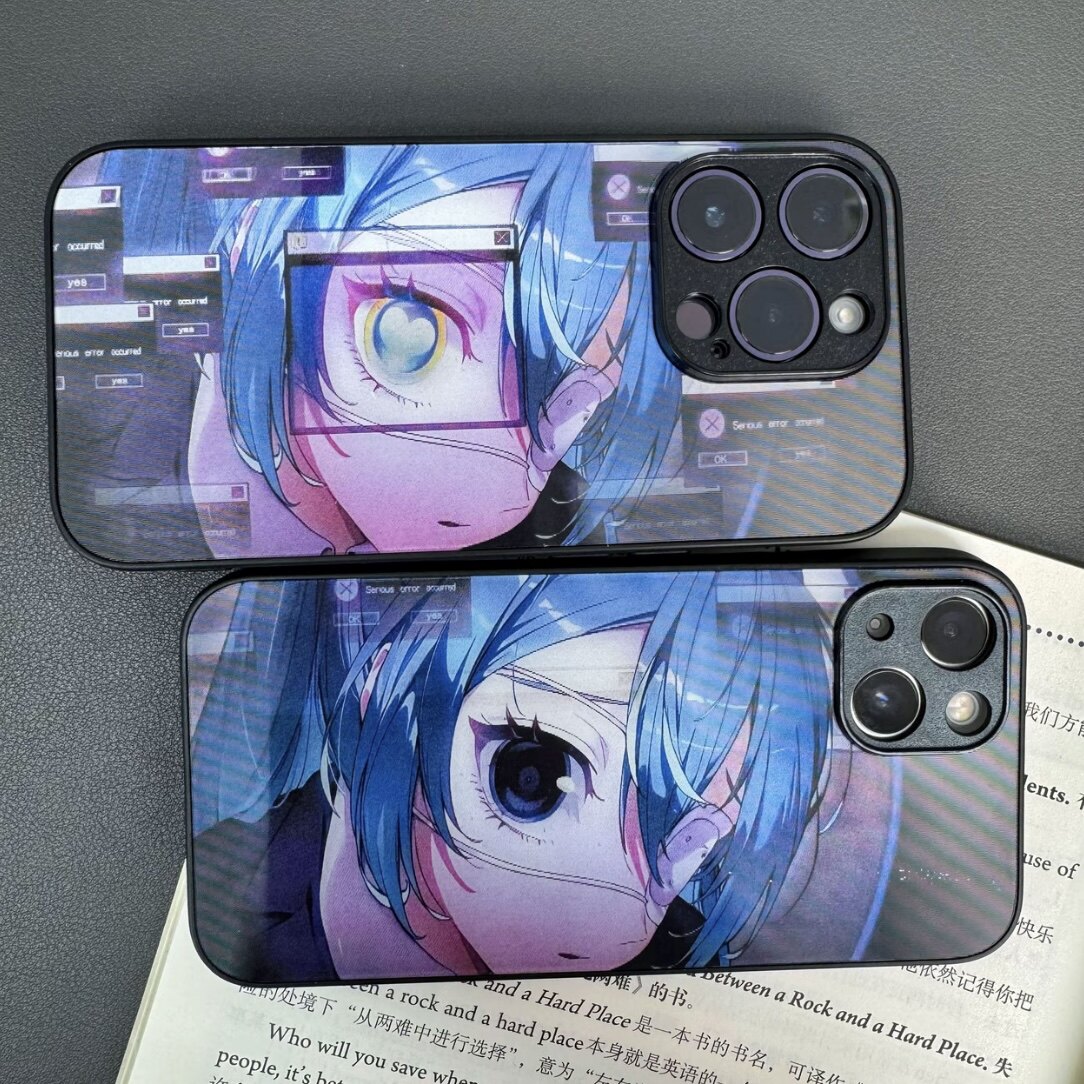 初音未來眨眼光柵動態手機殼