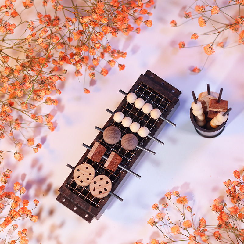 深夜食堂精油擴香器 香薰香氛桌上檀木擺飾