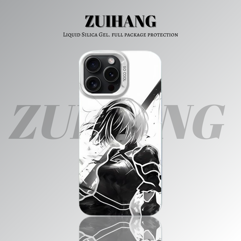 【大集合1.0】動漫彩銀線條漸變防摔手機殼-ZUIHANG SHOP